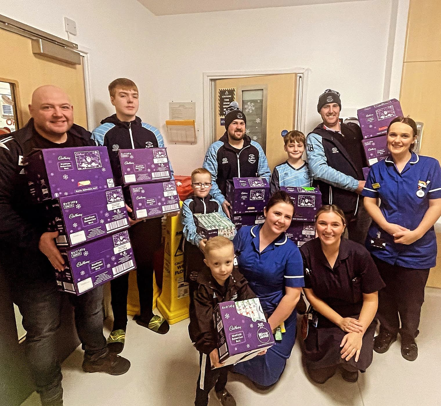 Heyside Deliver Selection Boxes To ROH Children's A&E Ward